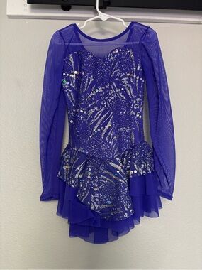 Royal Purple Sequin Girls' Dance Costume